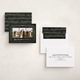 "Ribbon Garland" - Holiday Cards in Midnight by Elly - Assembled