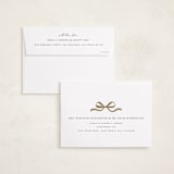"Gilded Lettering" - Holiday Cards in Snowfall by Design Lotus - FREE Recipient Addressing