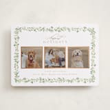 "Laurel Garland" - Holiday Cards in Snow by Everett Paper Goods - Front