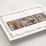 "Laurel Garland" - Holiday Cards in Snow by Everett Paper Goods - Detail