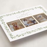 "Laurel Garland" - Holiday Cards in Snow by Everett Paper Goods - Detail