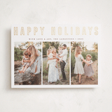 "Triple Happiness" - Holiday Cards in Snow by Juliana Zimmermann - Front