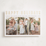 "Triple Happiness" - Holiday Cards in Snow by Juliana Zimmermann - Front