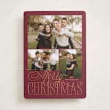 "Elegant Three" - Holiday Cards in Mulberry by Brianne Larsen - Front
