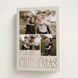 "Elegant Three" - Holiday Cards in Sourdough by Brianne Larsen - Folded Card