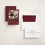 "Elegant Three" - Holiday Cards in Mulberry by Brianne Larsen - Assembled