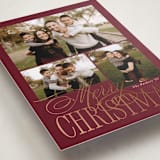 "Elegant Three" - Holiday Cards in Mulberry by Brianne Larsen - Detail