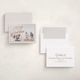 "Elegantly Lined" - Holiday Cards in Eggnog by Brianne Larsen - Assembled