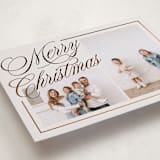 "Elegantly Lined" - Holiday Cards in Eggnog by Brianne Larsen - Detail
