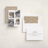 "Shimmering bow tie" - Holiday Cards in Vanilla by Creo Study - Assembled