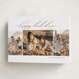 "Simple Trio" - Holiday Cards in Snowflake by Jessica Williams - Folded Card
