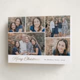 "merriment" - Holiday Cards in Snow by Rebecca Durflinger - Folded Card