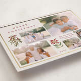 "Classic Bough" - Holiday Cards in Eggnog by Amy Kross - Detail