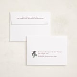 "Classic Bough" - Holiday Cards in Eggnog by Amy Kross - FREE Recipient Addressing