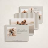 "Joyful Den" - Holiday Cards in Linen by Ana Sharpe - Back of Card Options