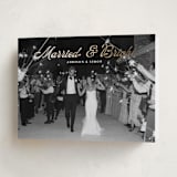 "Married and Bright" - Holiday Cards in Snow by Annie Holmquist - Folded Card