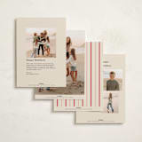 "Season Snapshot" - Holiday Cards in Champagne by Baumbirdy - Back of Card Options