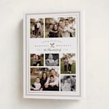 "Formal Holly" - Holiday Cards in Fog by Everett Paper Goods - Folded Card