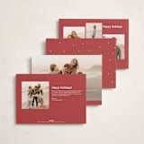 "Dotted" - Holiday Cards in Santa by Ani Somi - Back of Card Options