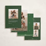 "Disney Mickey's Tartan Plaid" - Holiday Cards in Juniper by Susan Zinader - Back of Card Options