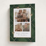 "Disney Mickey's Tartan Plaid" - Holiday Cards in Juniper by Susan Zinader - Folded Card