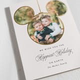 "Disney Mickey Ornament" - Holiday Cards in Pearl by Vanessa Doyle - Detail