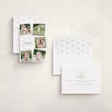 "Disney's Mickey Mouse Casual Script" - Holiday Cards in Snow by Everett Paper Goods - Assembled