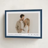 "Ribbon Frame" - Holiday Cards in Glacier by Carolyn MacLaren - Folded Card