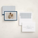 "Ribbon Frame" - Holiday Cards in Glacier by Carolyn MacLaren - Assembled