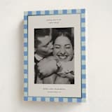 "Fun Border Checkers" - Holiday Cards in Sky by Jackie Crawford - Folded Card