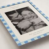 "Fun Border Checkers" - Holiday Cards in Sky by Jackie Crawford - Detail