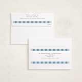 "Fun Border Checkers" - Holiday Cards in Sky by Jackie Crawford - FREE Recipient Addressing