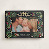 "sparkly holiday ribbon" - Holiday Cards in Orchard by Grae - Front