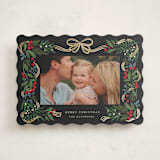 "sparkly holiday ribbon" - Holiday Cards in Orchard by Grae - Front