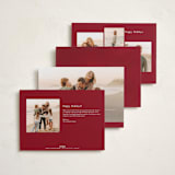 "sparkly holiday ribbon" - Holiday Cards in Orchard by Grae - Back of Card Options