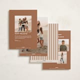 "Glam Greeting" - Holiday Cards in Eggnog by Ekko Studio - Back of Card Options