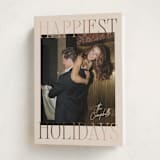 "Glam Greeting" - Holiday Cards in Eggnog by Ekko Studio - Folded Card