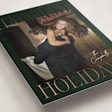 "Glam Greeting" - Holiday Cards in Evergreen by Ekko Studio - Detail