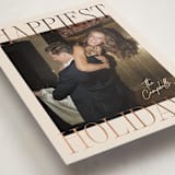 "Glam Greeting" - Holiday Cards in Eggnog by Ekko Studio - Detail
