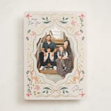 "Flourish Ornament" - Holiday Cards in Pastel by Elly - Front