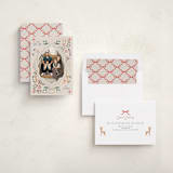 "Flourish Ornament" - Holiday Cards in Pastel by Elly - Assembled