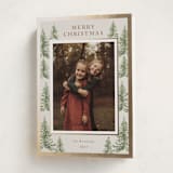 "Winter Trees" - Holiday Cards in Toffee by Petra Kern - Folded Card
