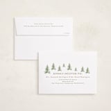 "Winter Trees" - Holiday Cards in Toffee by Petra Kern - FREE Recipient Addressing
