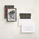 "Antiqued Plaid" - Holiday Cards in Rustic by Makewells - Assembled