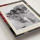 "Antiqued Plaid" - Holiday Cards in Rustic by Makewells - Detail