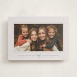 "Little Striped Bow" - Holiday Cards in Celestial by Olivia Kanaley Inman - Front