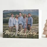 "Fresh Fallen Snow" - Holiday Cards in Blizzard by Wildfield Paper Co - Folded Card