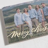 "Fresh Fallen Snow" - Holiday Cards in Blizzard by Wildfield Paper Co - Detail