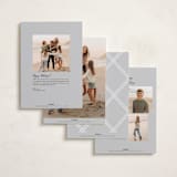 "Moderne" - Holiday Cards in Cinder by Melanie Kosuge - Back of Card Options