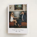 "Moderne" - Holiday Cards in Cinder by Melanie Kosuge - Folded Card